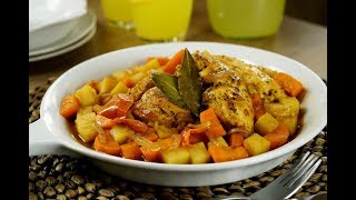 Delicioso Pollo a la Cacerola  Pollo con verduras [upl. by Dunton]