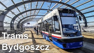 🇵🇱 Trams in Bydgoszcz  Tramwaje w Bydgoszczy 2021 4K [upl. by Akinam]