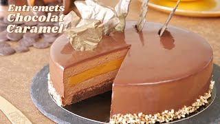 Entremets CHOCOLAT CARAMEL  Gâteau au Chocolat Ultra Gourmand [upl. by Kono]