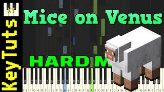 Mice on Venus from Minecraft  Hard Mode Piano Tutorial Synthesia [upl. by Ellynad]