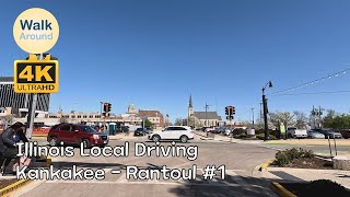 【4K60】 Illinois Local Driving Kankakee  Rantoul 1 [upl. by Gweneth]