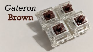 Gateron Brown switch review [upl. by Glenda811]