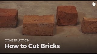 How to Cut Bricks  Masonry [upl. by Kersten]