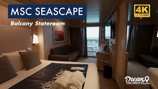 MSC Seascape  Balcony Cabin Tour [upl. by Zeugirdor]