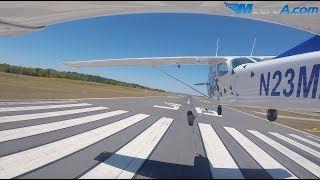 Gusty Crosswind Landings  MzeroA Flight Training [upl. by Rosabel]