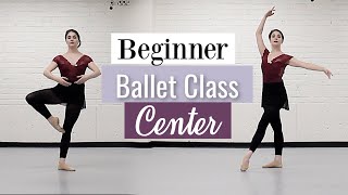 Beginner Ballet Class Center  At Home Workout  Kathryn Morgan [upl. by Nahtaneoj]