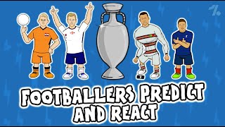 Footballers REACT to Euro 2020 and PREDICT the winners [upl. by Ernald864]