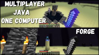 How To Play Minecraft Split Screen On PC With Only One Account Forge [upl. by Brendan875]