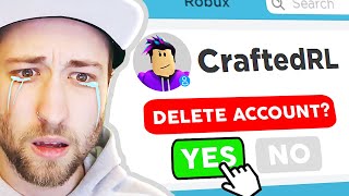 GOODBYE CraftedRL Roblox Account [upl. by Erlin846]