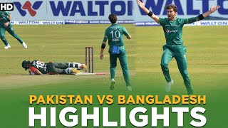 Highlights  Pakistan vs Bangladesh  T20I  PCB  MA2L [upl. by Elison]