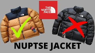 HOW TO SPOT A FAKE NORTH FACE NUPTSE JACKET REAL vs FAKE [upl. by Korff379]