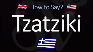 How to Pronounce Tzatziki Sauce CORRECTLY [upl. by Neztnaj]