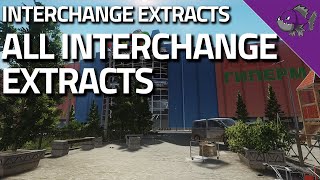 All Interchange Extracts  Extract Guide  Escape From Tarkov [upl. by Leummas]