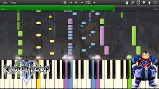 Kingdom Hearts II  Rowdy Rumble Synthesia [upl. by Alliuqal330]