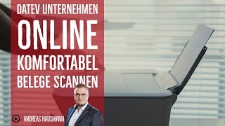 DATEV Unternehmen online komfortabel Belege scannen [upl. by Cirdor]