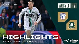 Cardiff City v Plymouth Argyle highlights [upl. by Ytissac]