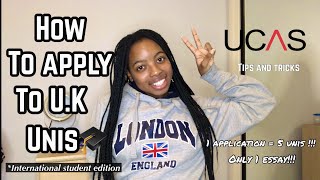 How to Apply to UK 🇬🇧 Universities  UCAS  Step by Step  International Student Edition [upl. by Silvan]