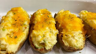 EASIEST Twice Baked Potatoes Quick amp Easy [upl. by Nehcterg]