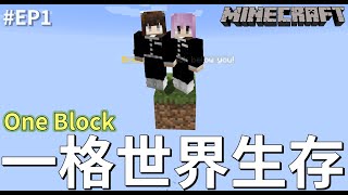 【Minecraft】這個世界只有一格 EP1 開始在天空島的原味生存NyoNyo妞妞日常實況 [upl. by Rorry]