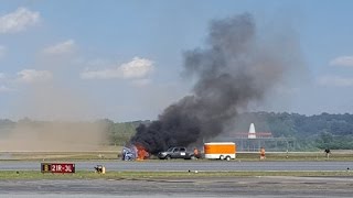 Stunt plane crashes during air show [upl. by Smitty]