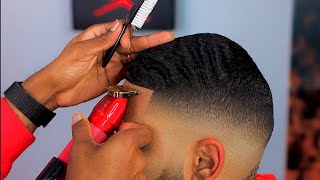 Mid Fade Haircut  Blurriest Fade EVER  ELITE 180 WAVES  How To [upl. by Schlicher]