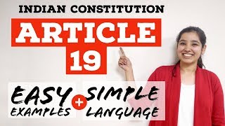 Article 19 Of Indian Constitution  In Hindi [upl. by Nyvlem]