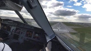 Airbus A321  Cockpit Landing at London Heathrow Airport  Pilots View GoPro [upl. by Berl]