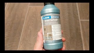 How to Use Grout Stain I Grout Renew I Grout Refresh [upl. by Attelrahc707]