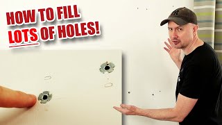 How to fill LOTS of HOLES in walls [upl. by Colleen840]