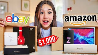 UNBOXING EXPENSIVE AMAZON MYSTERY BOX [upl. by Modnarb296]