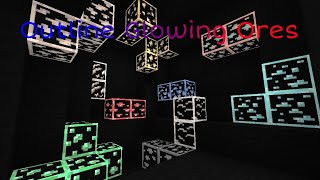 Outline Glowing Ores  Minecraft  118  MCPE MCBE [upl. by Retse]