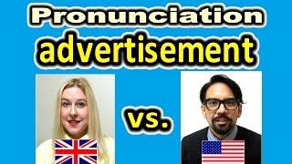 How to Pronounce ADVERTISEMENT in British and American English  ForB English Lesson [upl. by Wilkins500]