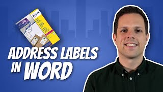 How to print mailing labels in Word [upl. by Carlita]