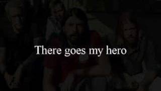 Foo Fighters My Hero With Lyrics [upl. by Ecinahs720]