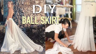 BALL SKIRT TUTORIAL  Removable Skirt [upl. by Llib]