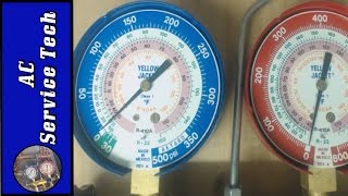 R22 and R410A Refrigerant Operating Pressures on Air Conditioning Units [upl. by Ramedlaw191]