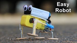 A simple walking Robot project for Kids using DC Motor [upl. by Arnoldo]