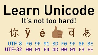 Unicode in friendly terms ASCII UTF8 code points character encodings and more [upl. by Nemad]