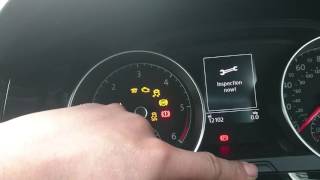 How to reset service on golf 7 [upl. by Roanna]