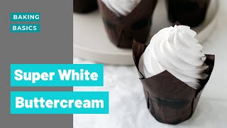 How To Make SUPER White Buttercream [upl. by Georas]