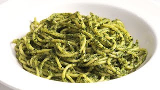 Espagueti al Pesto  Receta Deliciosa muy Fácil y Rápida [upl. by Helfand]