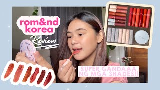 ROMampND LIPSTICKS  LIP TINTS REVIEW  Camille Neri [upl. by Adyela]