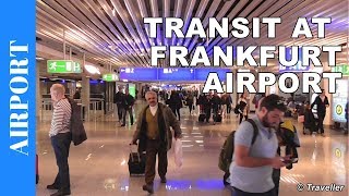 TRANSIT WALK AT FRANKFURT Airport FRA Terminal 1  Connection Flight Transfer Arriving amp Departing [upl. by Arabele]