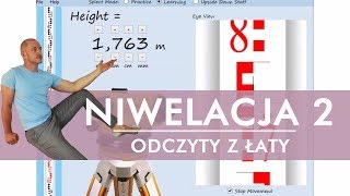 Geodezja  odczytywanie z łaty [upl. by Salokin242]