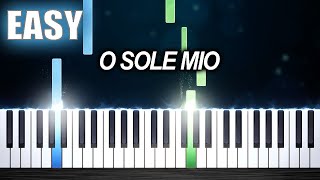 O Sole Mio  EASY Piano Tutorial by PlutaX [upl. by Neerehs]