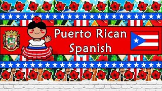 The Sound of the Puerto Rican Spanish dialect Numbers Greetings Words Phrases amp Story [upl. by Yodlem124]