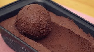 Chocolate Ice Cream 3 Ingredients No Machine [upl. by Lonna737]