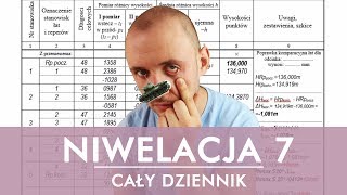 Geodezja  CAŁY DZIENNIK NIWELACJI REPERÓW [upl. by Llertnahs748]