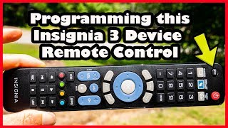 Setup a 3 Device Insignia Universal Remote Control [upl. by Violante]