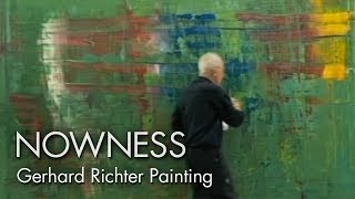 Gerhard Richter Painting watch the master artist at work [upl. by Rebmac]